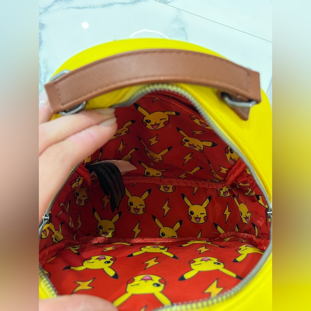 Pokemon Pikachu Loungefly Yellow Backpack Authentic - Picture 5 of 5
